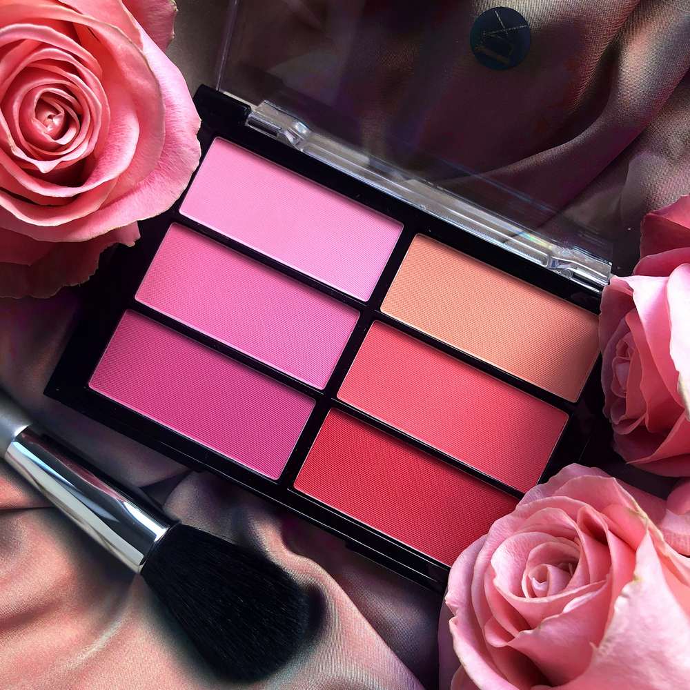 Viseart BLUSH Palette 6 colors RoseCoral_Web_Lifestyle_6.4.20_1024x1024@2x
