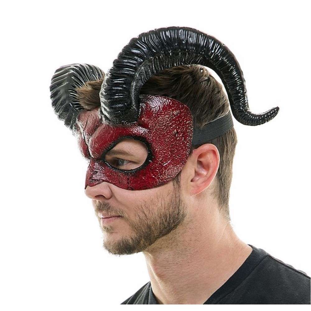 Devilish Demon Horned Mask M39612-2