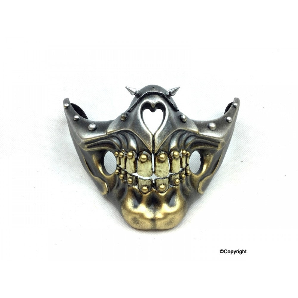 Steampunk Half Face Mask with Teeth
