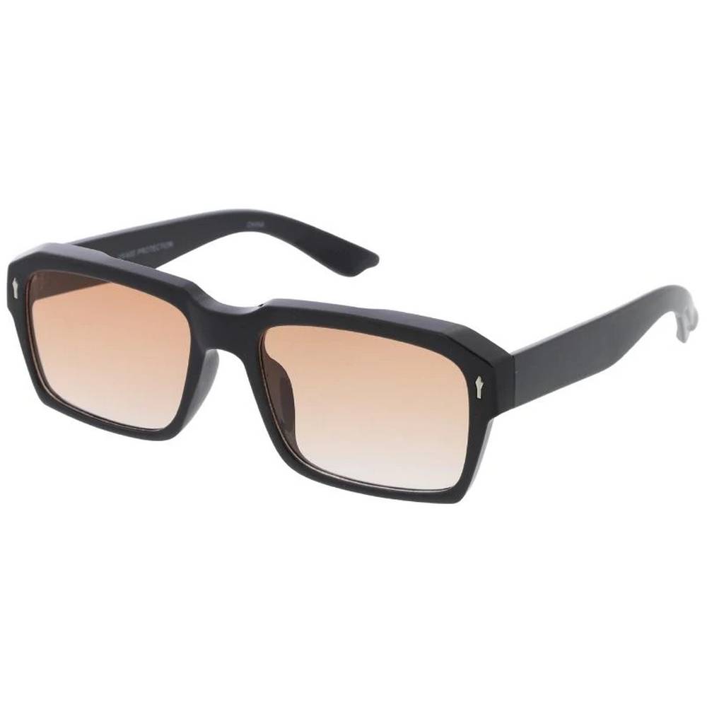Unisex Plastic Medium Square Hipster Frame w/ Metal Details-Assorted