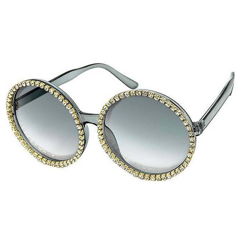 Extra large Round Frames With Rhinestones Assorted Colors