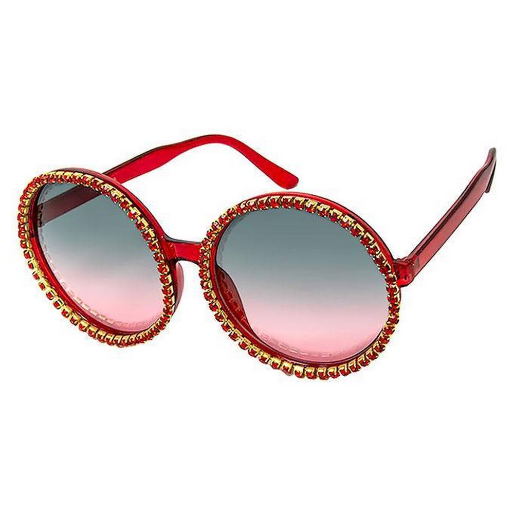 Extra large Round Frames With Rhinestones Assorted Colors