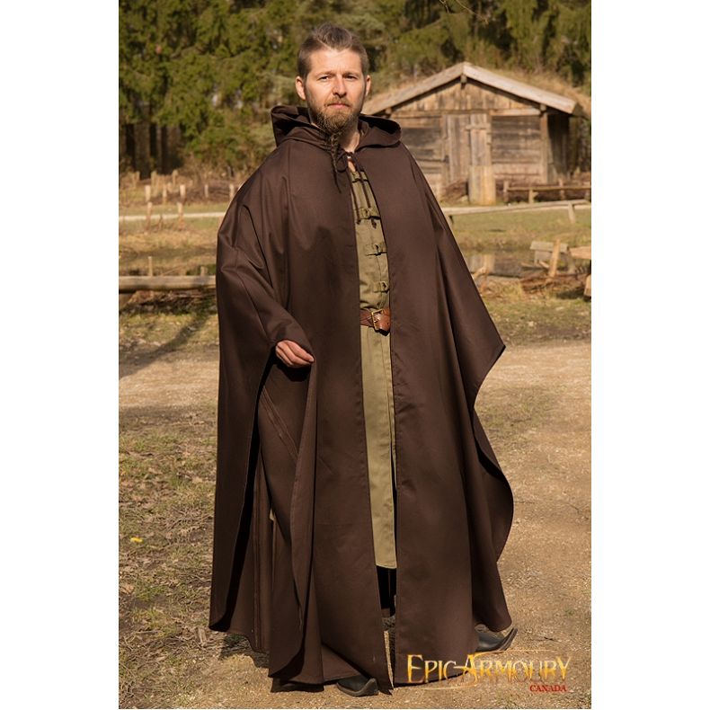Godfrey hooded Cape Twill 30025646-brown-godfrey-larp-cape