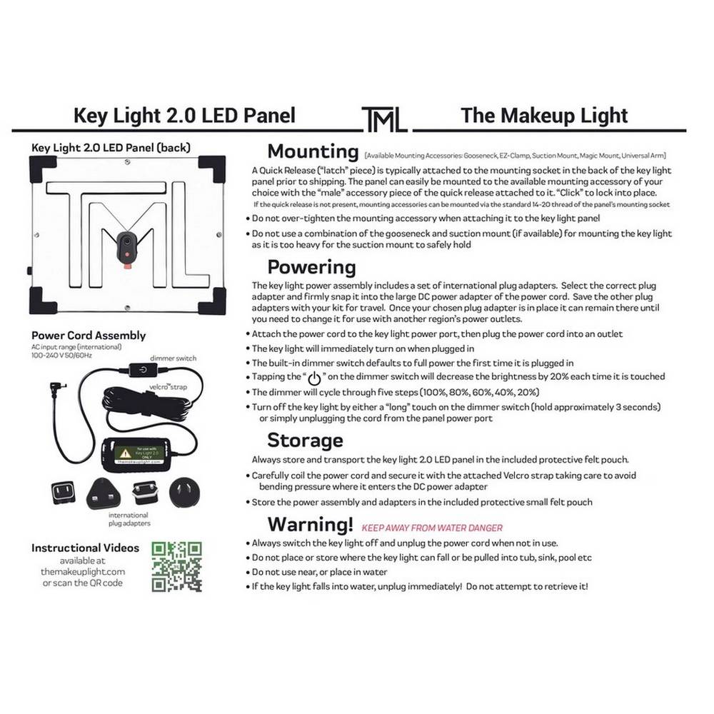TML Key Light Starter Kit with Stand