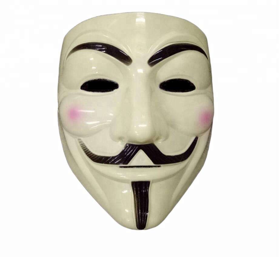 Anonymous Guy Fawkes mask - Yellow