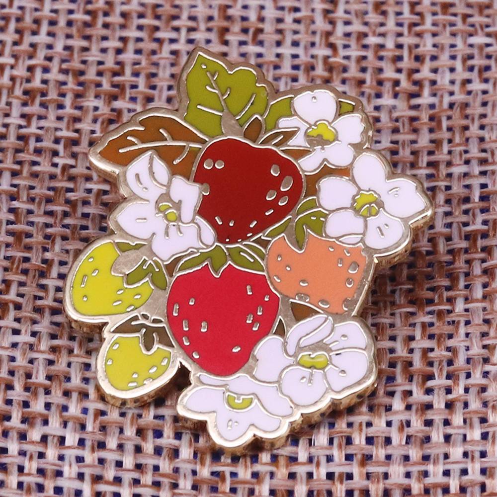 Kitsch Strawberry Brooch