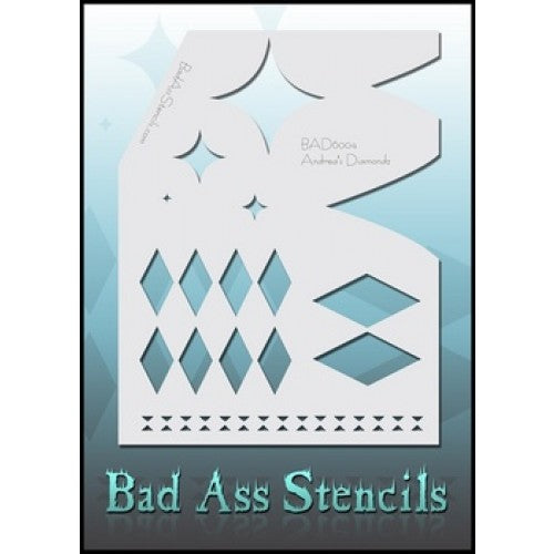 ISTENCILS 6004 Diamond Bad Ass Full Size Stencils