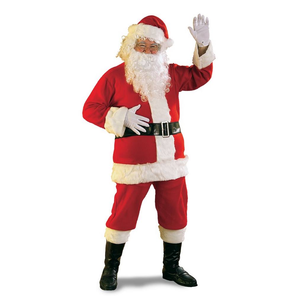 New FLANNEL SANTA Claus SUIT - XL