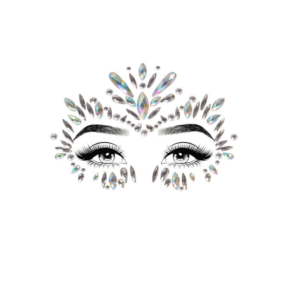 Iris Face Jewels Sticker - Adhesive gems