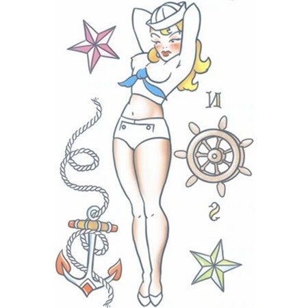 PIN UP Temp Tattoo SAILOR PU-704