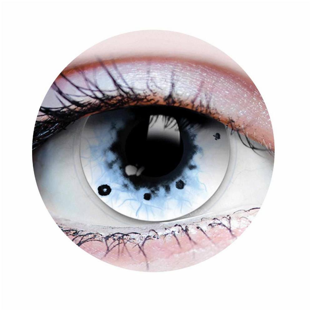Wraith I Contact Lenses- White & Blue