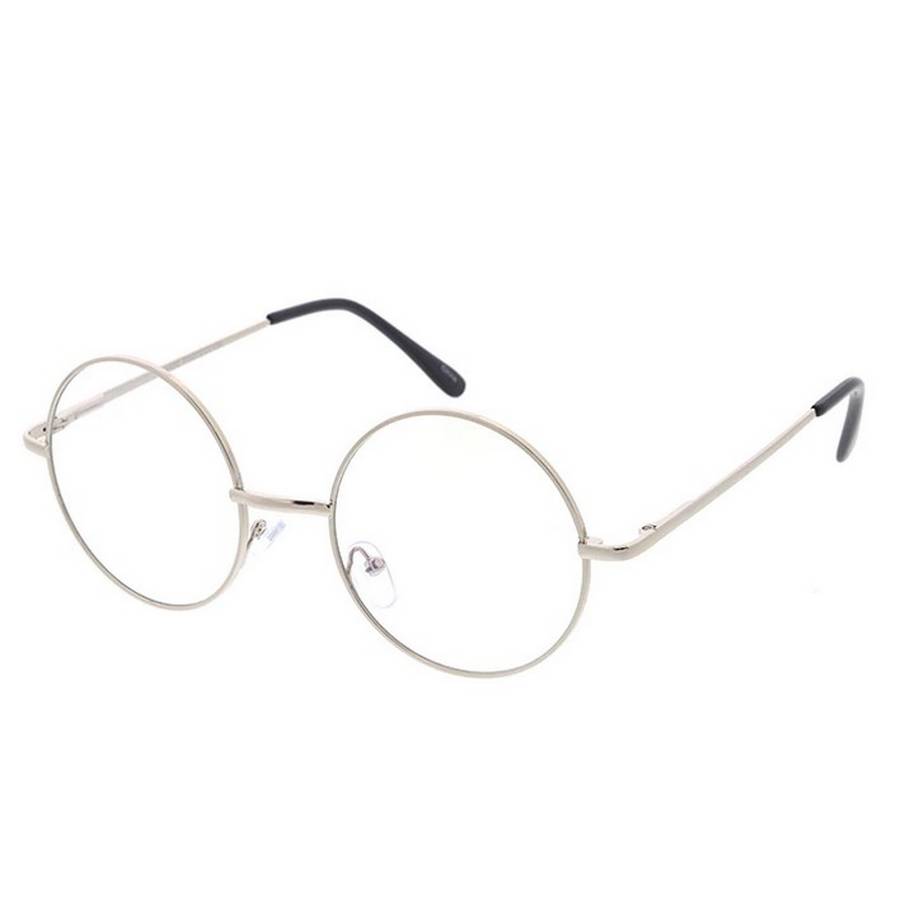 Unisex Metal Medium Round Frame Blue Light Filtering Clear Lens Computer Glasses Assorted