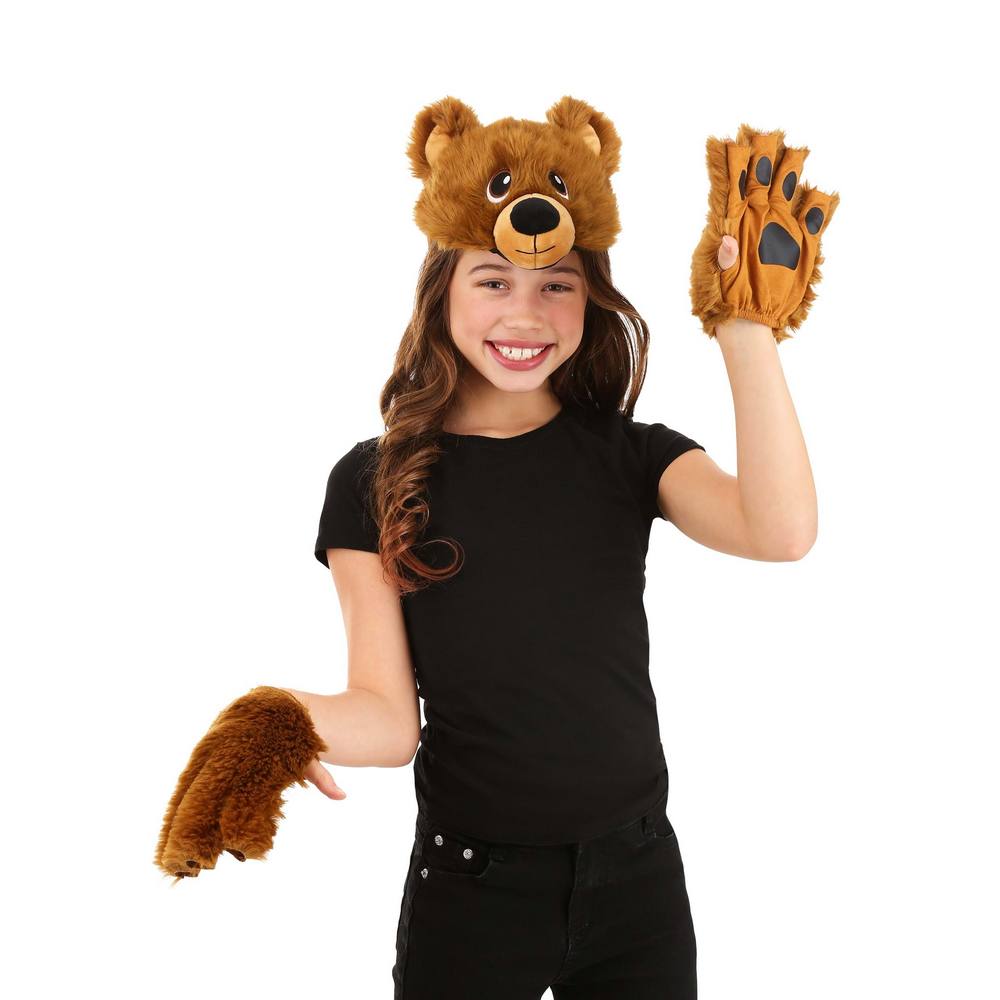 Bear Plush Headband & Paws Kit