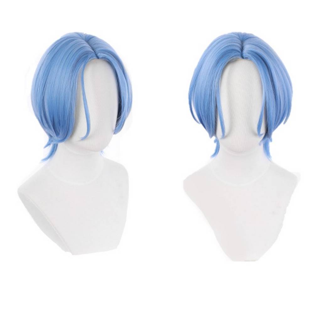 Light blue skate cosplay wig