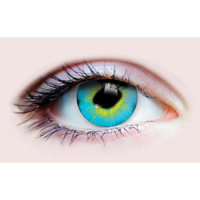 Strange Cosplay Contact LENSES - Turquoise/Yellow