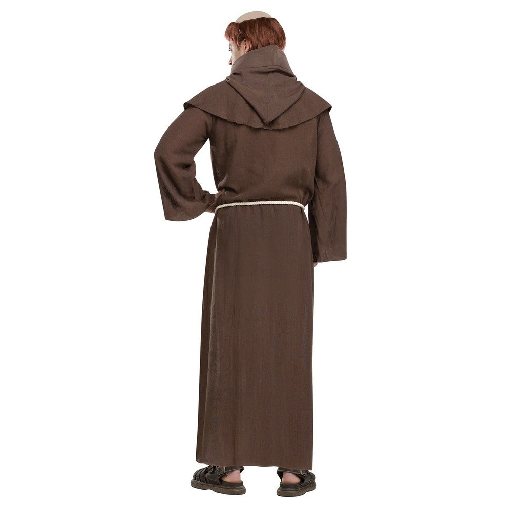 Medieval MONK Costume with WIG - O.S.