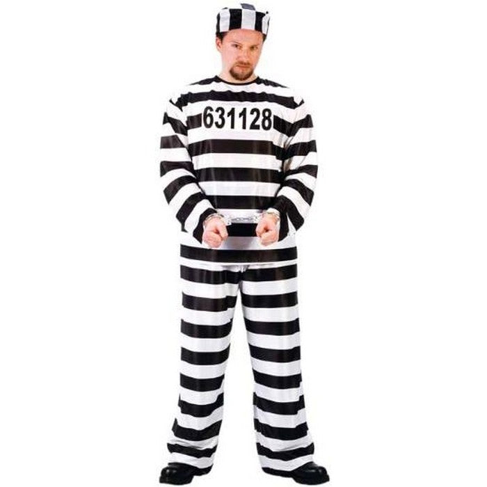 Adult JAILBIRD Convict - O.S. - Black/White