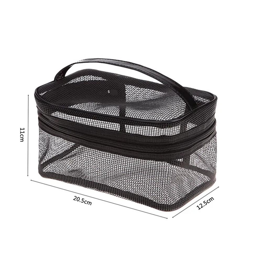 Durable Coarse Net Nylon Mesh Makeup Toiletry Bag