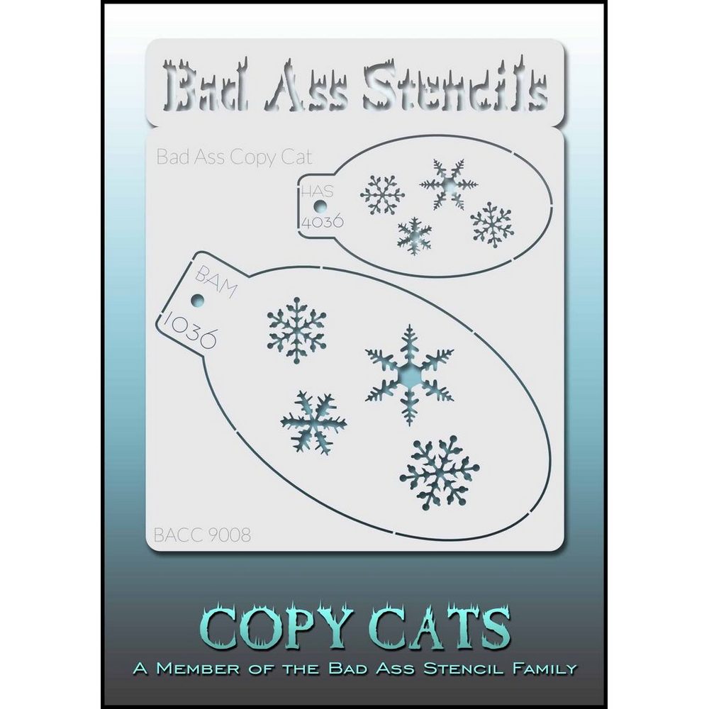 Snowflakes Stencils - BACC 9008 Bad Ass Copy Cats Stencils