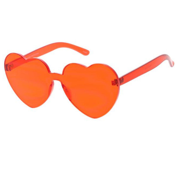 Plastic Heart Color glasses- Assorted