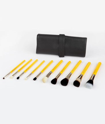 Studio Mineral 10pc Brush Set with Roll-up Pouch