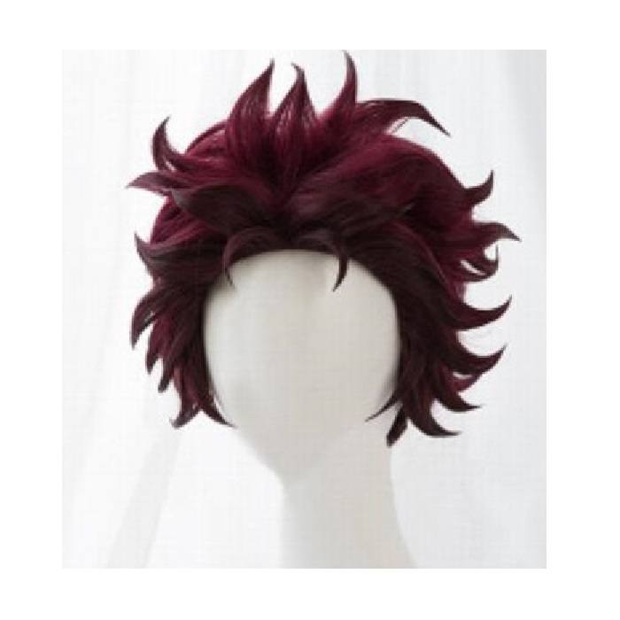 Demon Killer green cosplay wig
