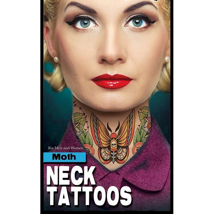 FX Moth Neck Tattoos
