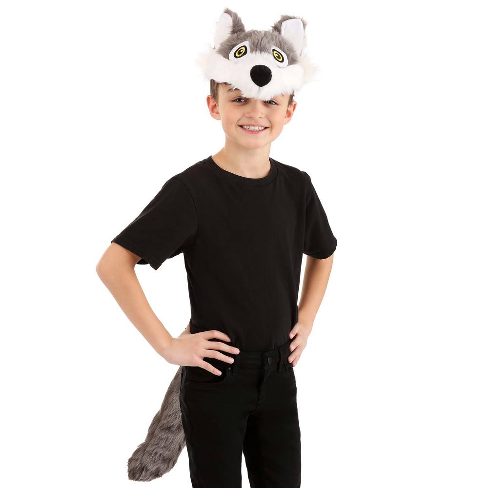 Wolf Plush Headband & Tail Kit