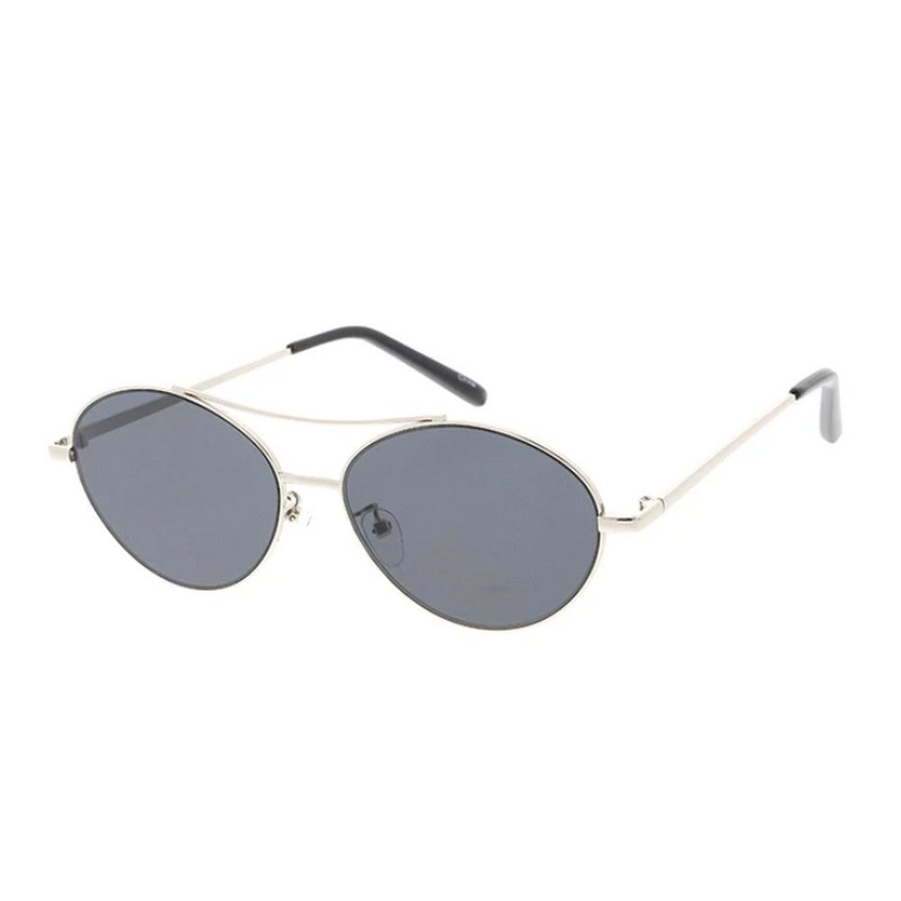 Unisex Metal Medium Oval Frame Glasses