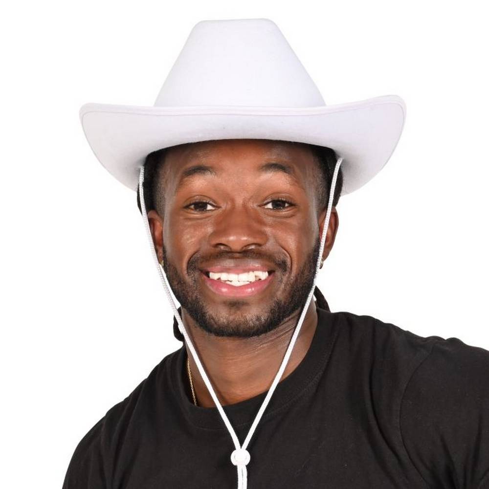 White Felt Cowboy Hat