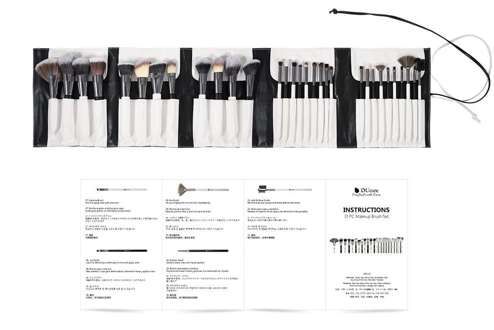 DUcare panda 31pcs makeup brushes set