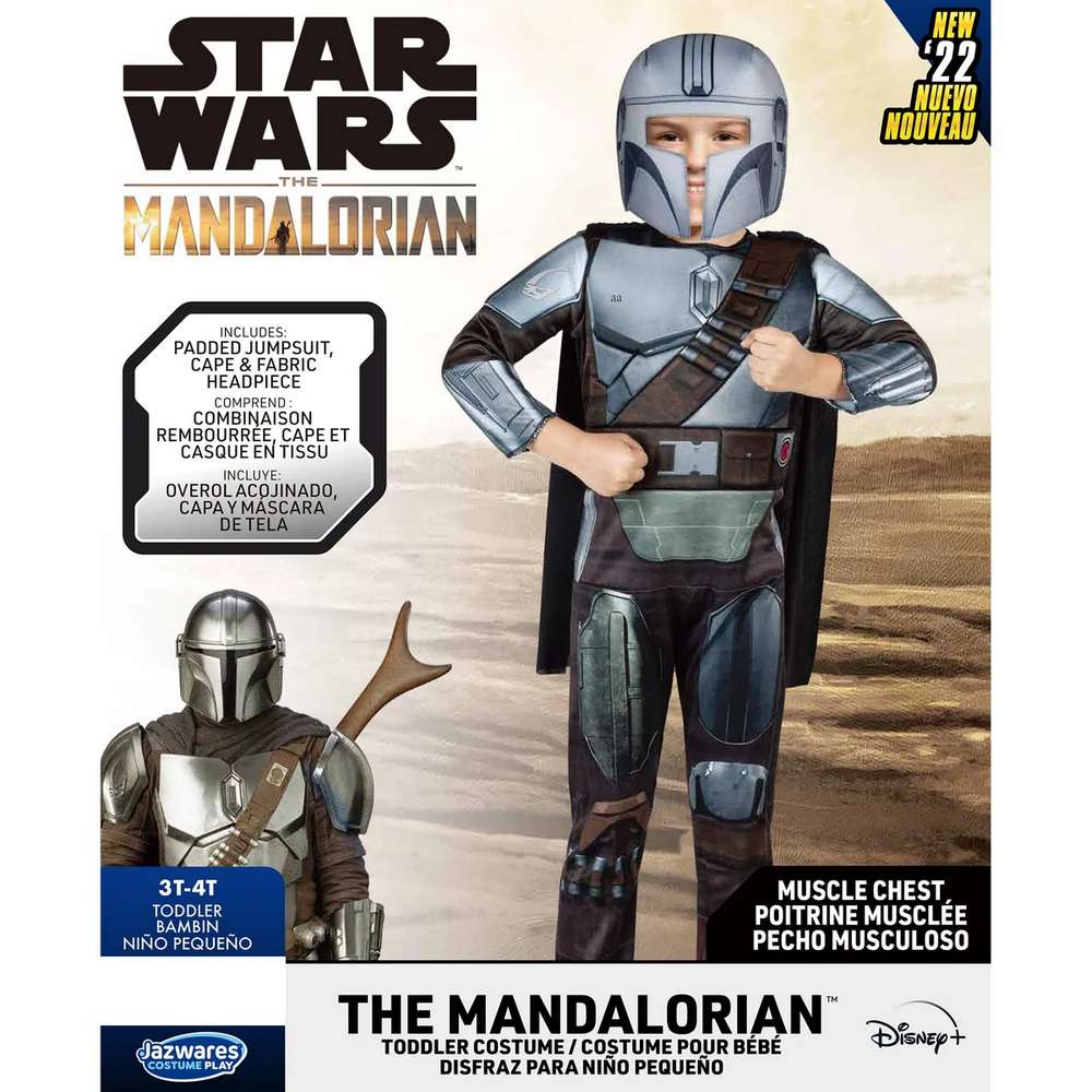 Mandalorian toddler Costume 3T-4T - Star Wars
