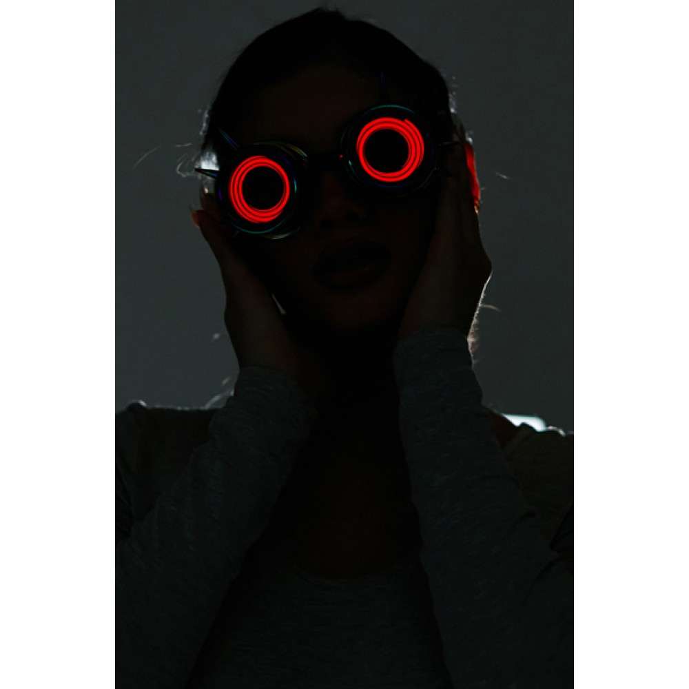 Light Up Steampunk Rainbow Goggles