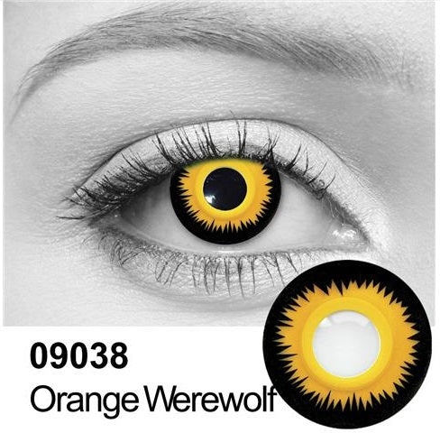 Orange Werewolf Contact Lenses 09038