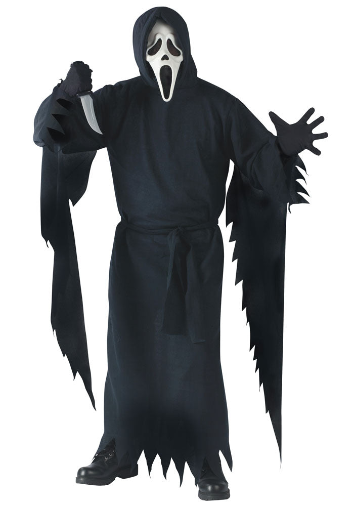 Ghost Face SCREAM Costume with Mask - adult - One Size - Black