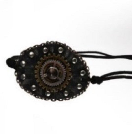 Leatherlike Chain Link Eye Patch - steampunk