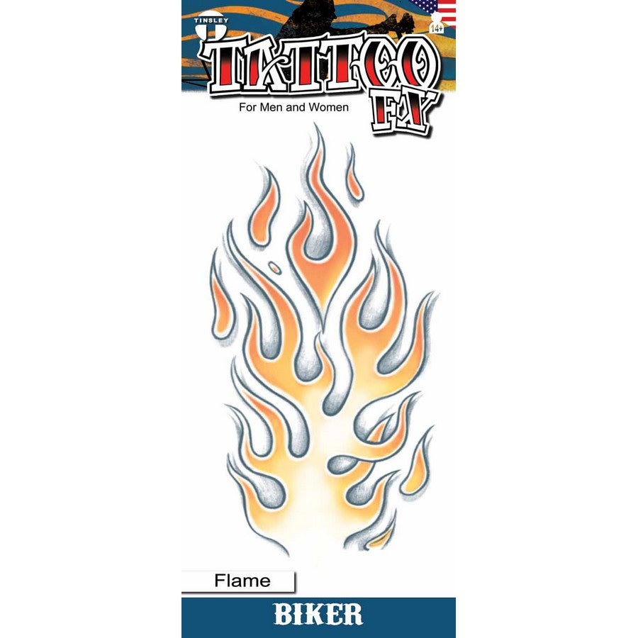 Flames Biker Tattoo FX Tattoo