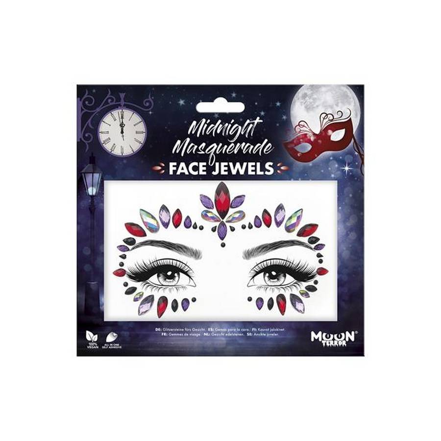 Midnight Masquerade Terror Face Jewels