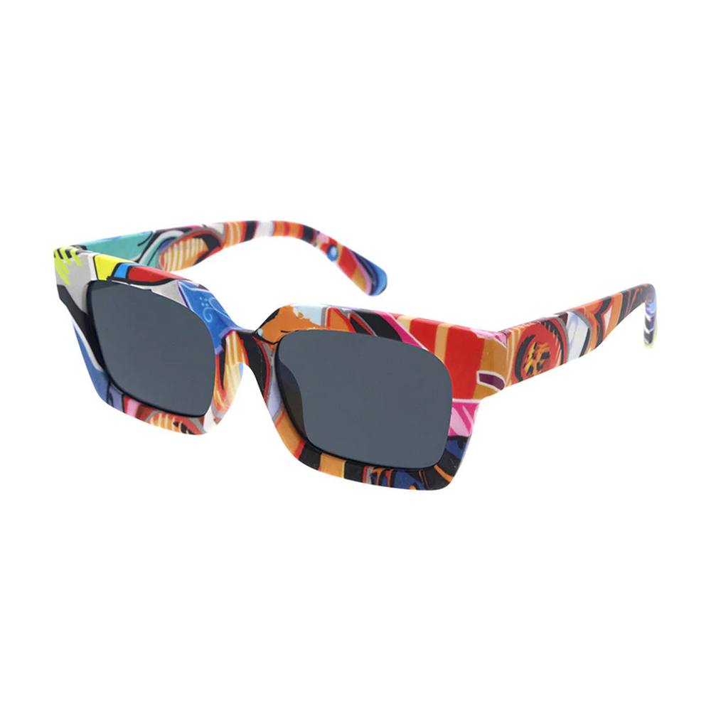 Unisex 366 Sunglasses Plastic Large Square Frame - Assorted
