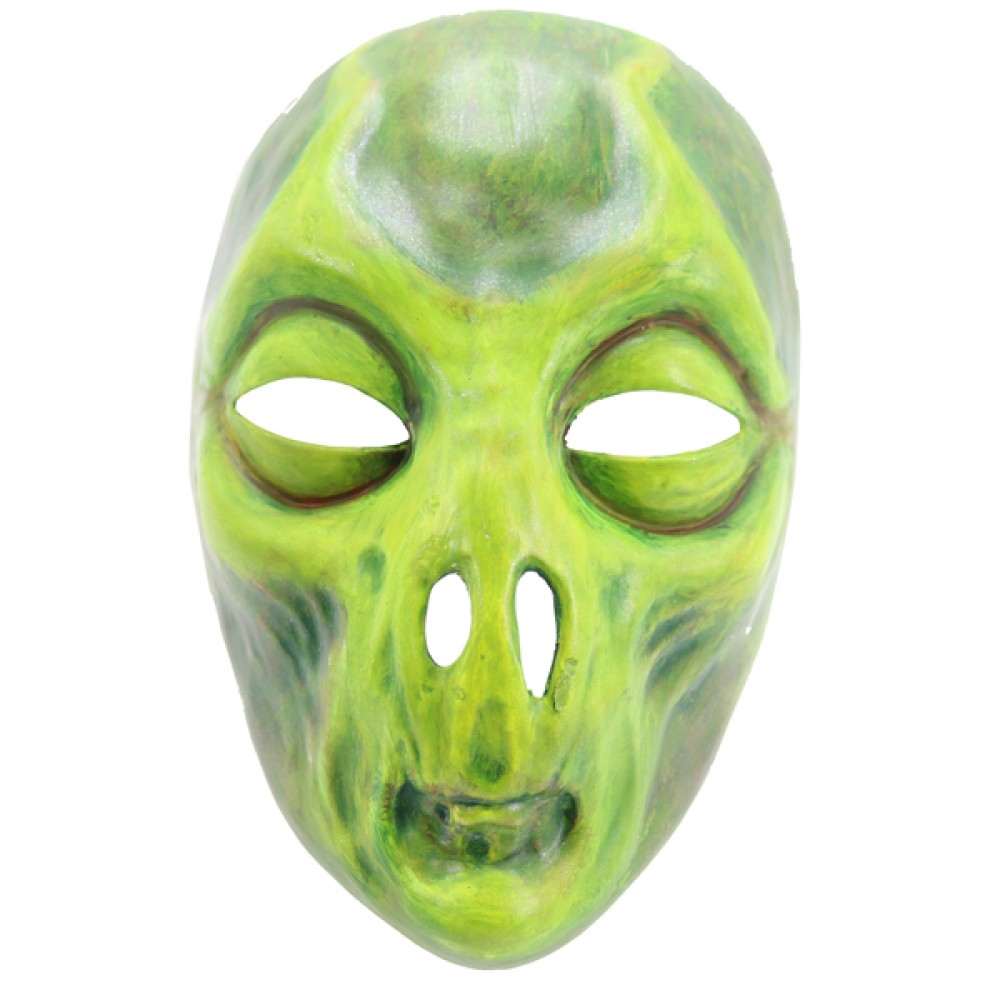 Full Face Alien Mask - Light Green