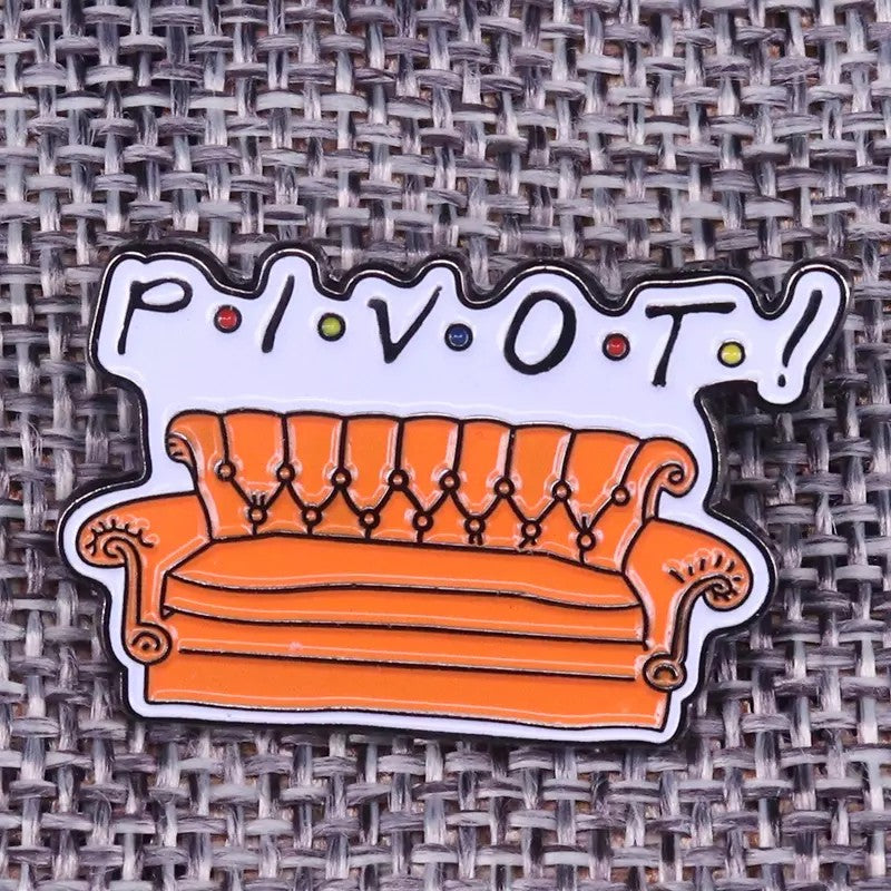 Pivot Brooch Vintage Sofa Enamel Pin