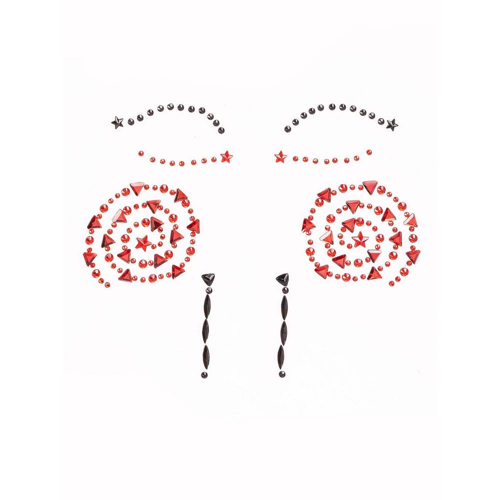 Puppet face jewels sticker