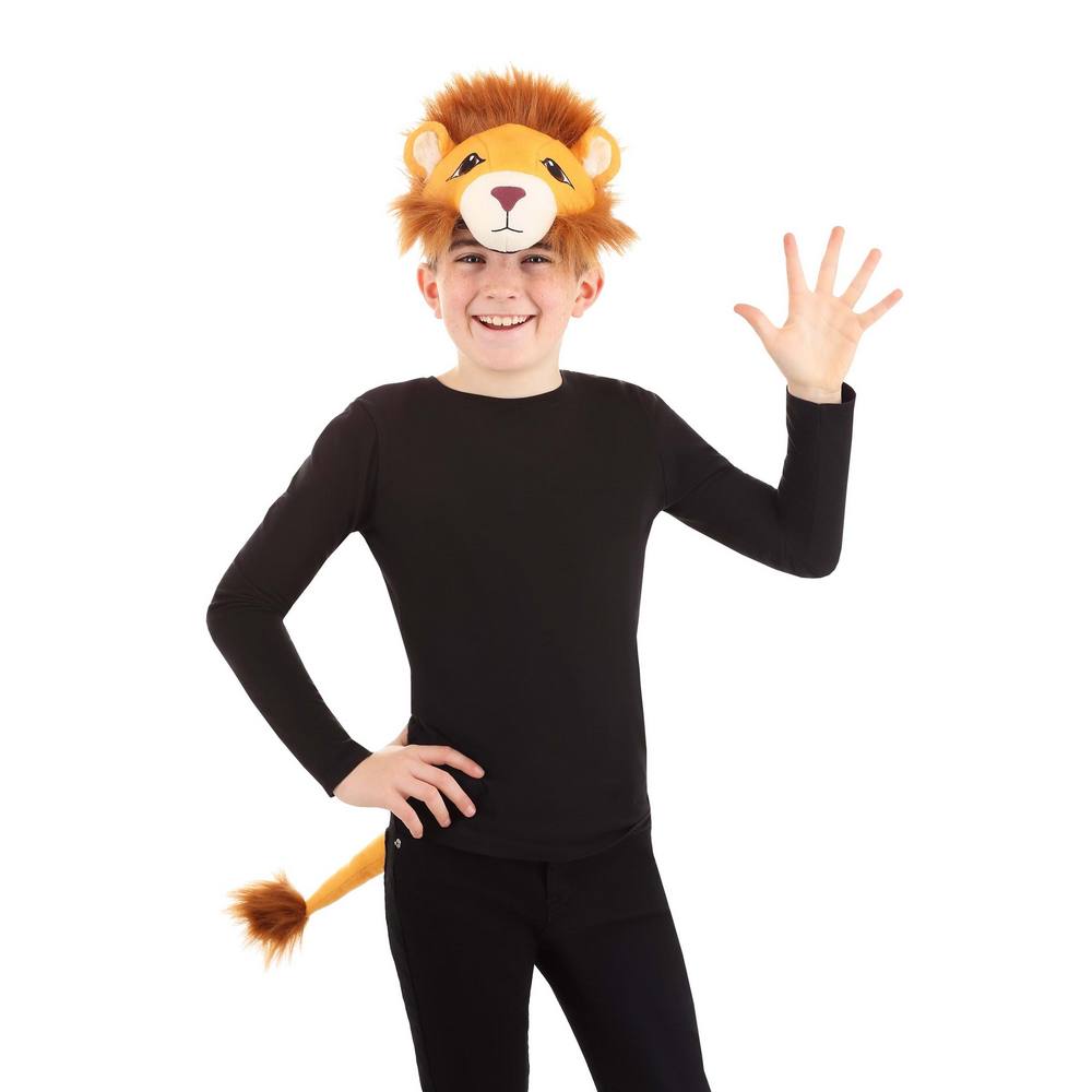Lion Plush Headband & Tail Kit