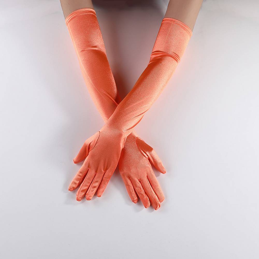 Ladie's Satin Long Gloves