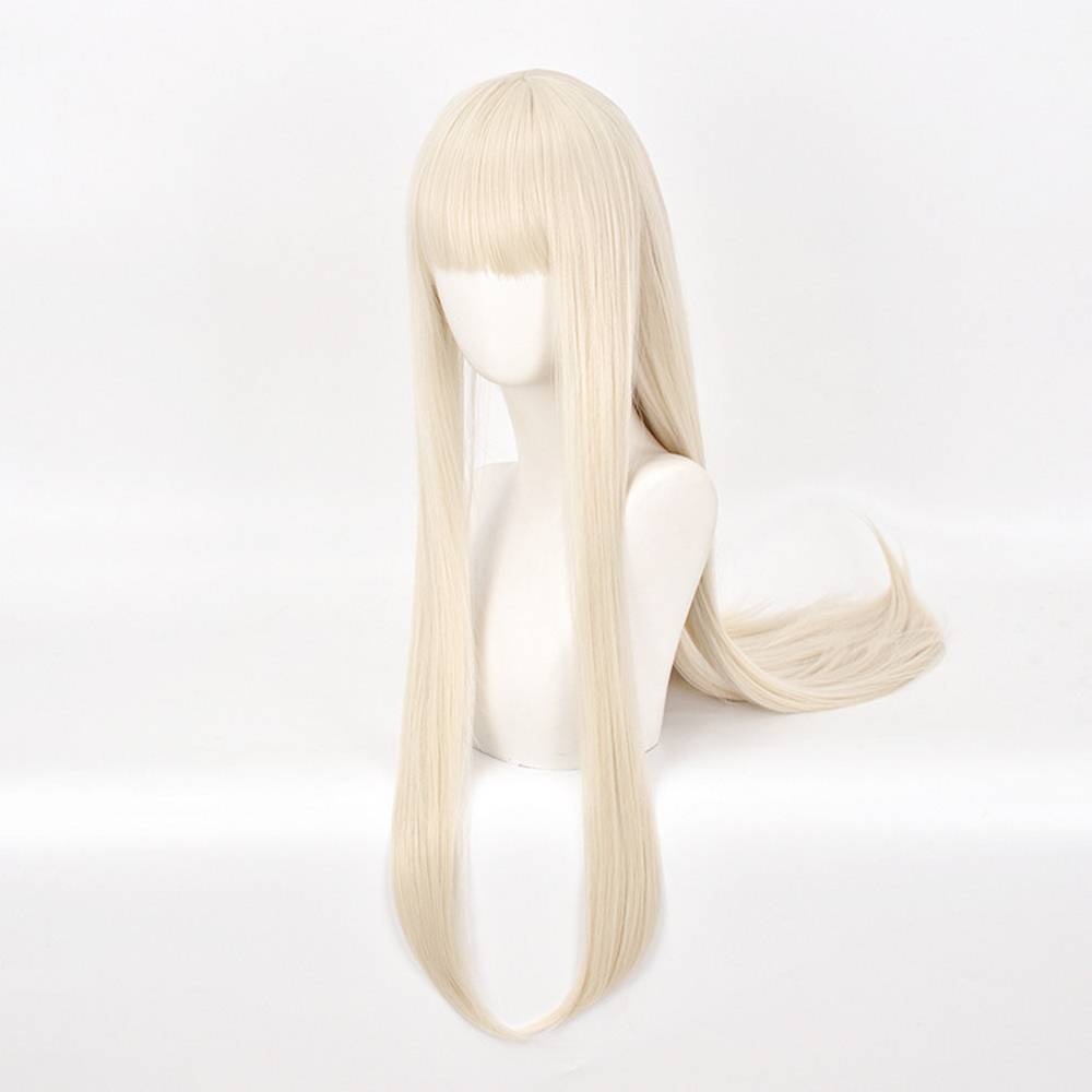 Perruque de cosplay blond platine inspirée de Kakegurui