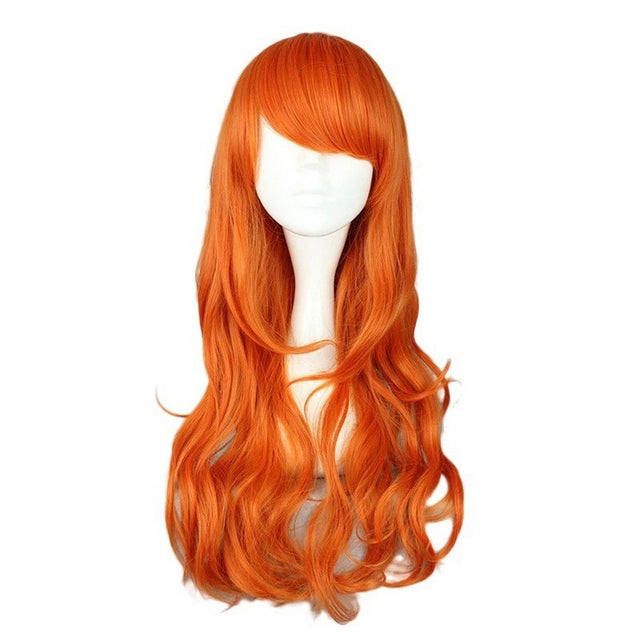 Synthetic Long Wig - Orange Fire, Nani, One Piece