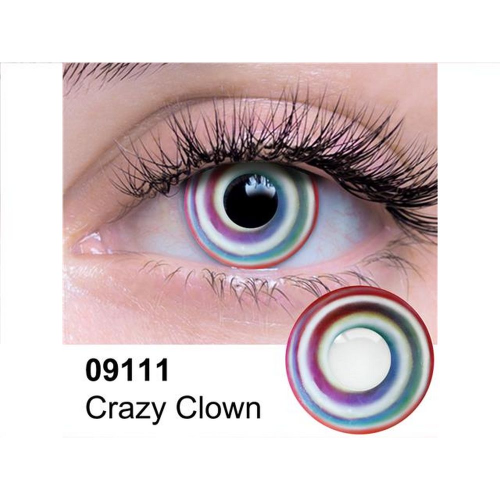 Crazy Clown Contact Lenses 09111