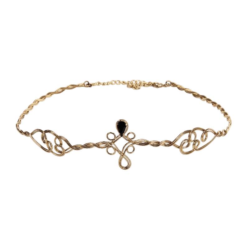 Antique Crown Golden Circlet Adjustable