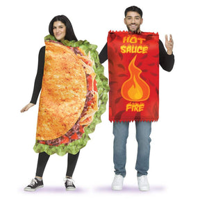Taco And Hot Sauce Couples Costume