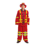 Red Fireman costume - adult